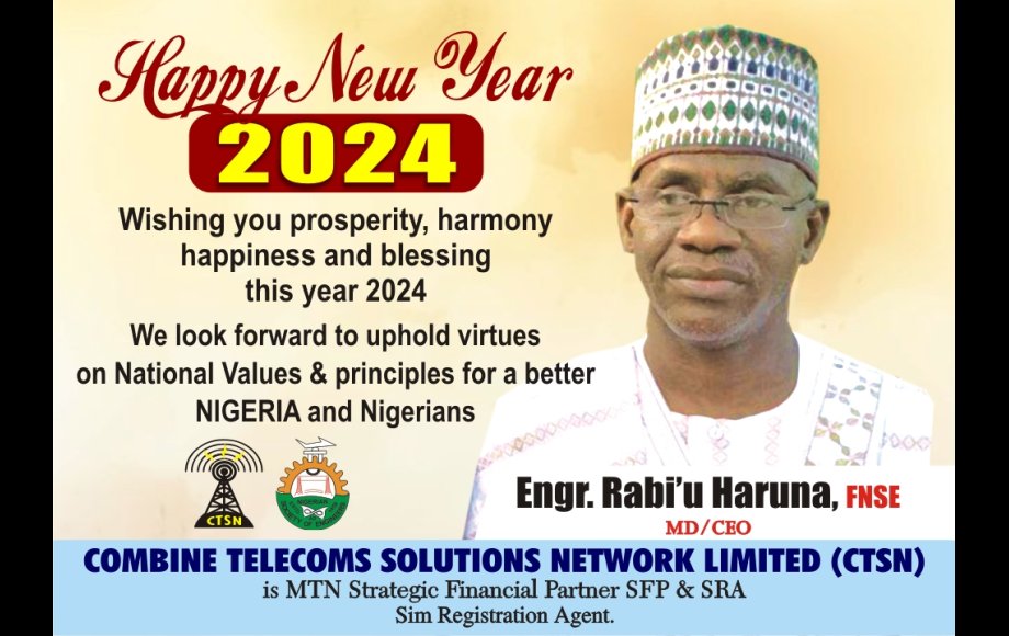 New Year Massage from MD/CEO Combine Telecoms Solution Network Limited 
